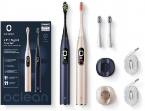 Oclean X Pro Digital Duo Set Gold & Blue (6970810554274)