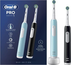 Oral-B PRO Series 1 Duo Edition elektromos fogkefe kék/fekete (8006540789193)