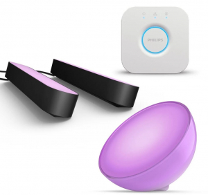 Philips Hue Go v2 LED asztali lámpa + Hue Play LED lámpa + Hue Bridge (PHL23034set)