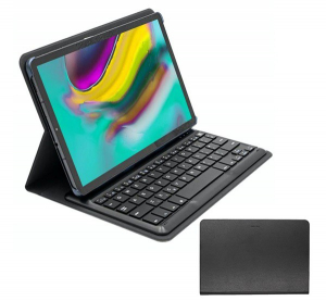 Designed for SAMSUNG / TARGUS bluetooth billentyűzet (asztali tartó funkció, QWERTY, angol nyelvű) FEKETE [Samsung Galaxy Tab S6 Lite 10.4 LTE (SM-P61