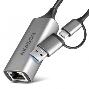 Axagon USB A+C Gigabit Ethernet hálózati adapter (ADE-TXCA)