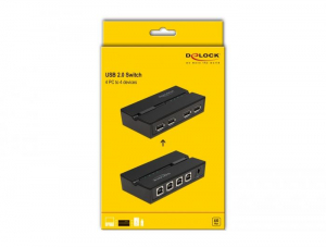 Delock USB 2.0 kapcsol&oacute; 4 szem&eacute;lyi sz&aacute;m&iacute;t&oacute;g&eacute;p - 4 eszk&ouml;z (11494)