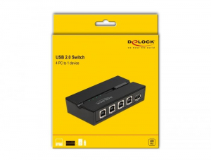 Delock USB 2.0 kapcsol&oacute; 4 szem&eacute;lyi sz&aacute;m&iacute;t&oacute;g&eacute;p - 1 eszk&ouml;z (11493)
