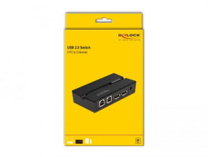 Delock USB 2.0 kapcsol&oacute; 2 szem&eacute;lyi sz&aacute;m&iacute;t&oacute;g&eacute;p - 2 eszk&ouml;z (11492)