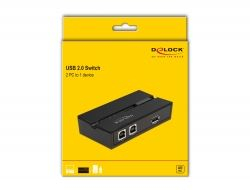 Delock USB 2.0 kapcsol&oacute; 2 szem&eacute;lyi sz&aacute;m&iacute;t&oacute;g&eacute;p - 1 eszk&ouml;z (11491)