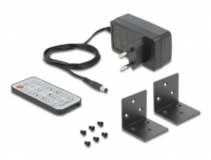 Delock KVM 4az1-ben Multiview technol&oacute;gi&aacute;j&uacute; kapcsol&oacute; 4db HDMI &eacute;s USB 2.0 csatlakoz&oacute; fel&uuml;lettel (11488)