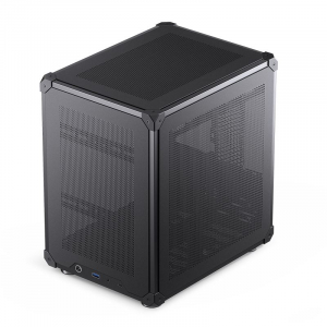 Jonsbo C6 Black táp nélküli ITX/M-ATX ház fekete