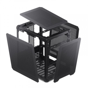 Jonsbo C6 Black táp nélküli ITX/M-ATX ház fekete