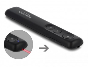 Delock vezet&eacute;k n&eacute;lk&uuml;li presenter fekete (64092)