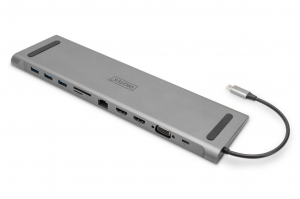 Digitus 11-Port USB-C Dock notebook dokkoló (DA-70898)