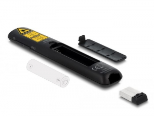 Delock vezet&eacute;k n&eacute;lk&uuml;li presenter fekete (64092)