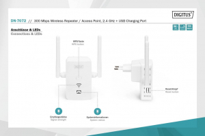 Digitus DN-7072 300Mbps WiFi repeater