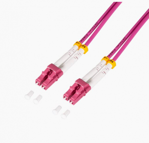 Logilink Acél páncélozott szálas patch kábel OM4 Duplex LC/UPC - LC/UPC 10m  (FC4LC10)