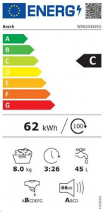 Bosch WIW24342EU beépíthető mosógép