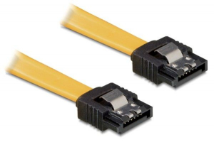 DeLock DL82464 kábel SATA 3 Gb/s fém rögzítőkkel 10 cm