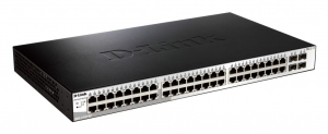 D-Link DGS-1210-52MP 10/100/1000Mbps 48+4 portos PoE switch