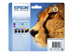 Epson Multipack tintapatron B/Y/C/M (T0715 )