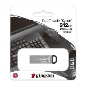 Pen Drive 512GB Kingston DataTraveler Kyson USB 3.2 (DTKN/512GB)