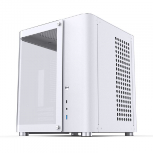 Jonsbo TK-1 2.0 White táp nélküli ablakos Micro-ATX ház fehér