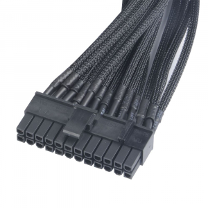Akasa Flexa P24 24pin ATX hosszabbító kábel 40cm fekete (AK-CBPW06-40BK)