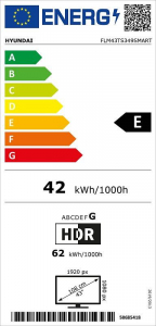 Hyundai FLM 43TS349 SMART 43" Full HD Smart LED TV fekete