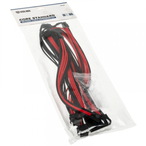 Kolink Core Standard fonott hosszabbító kit Jet Black/Racing Red (5999094005167)