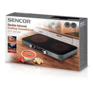 Sencor SCP 2803BK SmoothCook kétzónás üvegkerámia főzőlap