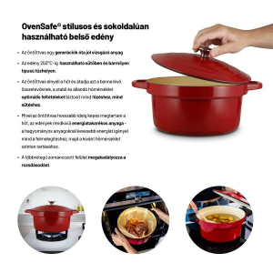 Lauben OvenSafe® Multicooker 6000RS multifunkciós főzőedény (LBMCMOSMC60SA)