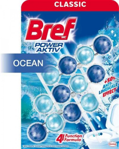 Bref WC Power Aktiv Ocean illatosító golyó 3x50g