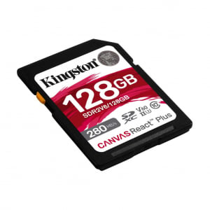 128GB SDXC Kingston Canvas React Plus CL10 UHS-II U3 V60 memóriakártya (SDR2V6/128GB)