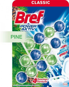 Bref WC Power Aktiv Pine illatosító golyó 3x50g