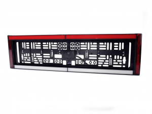 WAS W253 hátsó rendszámtartó világítással 584x163x32mm (2102)