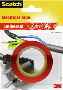 3M Universal 4401RED szigetelőszalag, piros, 10 m x 15 mm