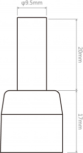 TOOLCRAFT hől&eacute;gf&uacute;v&oacute; hegy 9.5 mm, hossza 37 mm (TPS-800HT3)