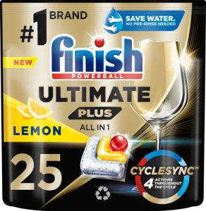 Finish Ultimate Plus All in 1 Lemon mosogatógép tabletta 25db (5908252011308)