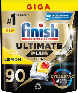 Finish Ultimate Plus All in 1 Lemon mosogatógép tabletta 90db (5908252011025)