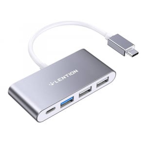 Lention 4in1 USB Hub szürke (CB-TP-C13-GRYNA2)