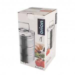 Orion TERMO rozsdamentes acél ételhordó 3x1,1 liter (120958)