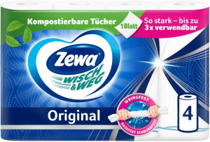 Zewa Wisch&Weg Original háztartási papírtörlő, 2 rétegű 4db (7322540973297)