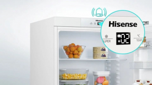 Hisense RB390N4BCC alulfagyasztós hűtőszekrény inox