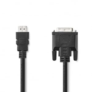 Nedis HDMI - DVI kábel 2m (CCGL34800BK20)