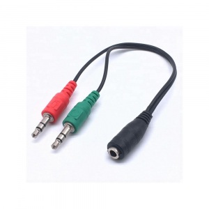 Blackbird Stereo jack 1x 3.5mm 4 pin anya 2x 3.5mm 3 pin apa &aacute;talak&iacute;t&oacute; (BH1262)