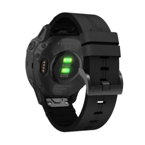 Gigapack 20mm bőr hatású QuickFit csatlakozású Garmin pótszíj fekete (GP-149246)