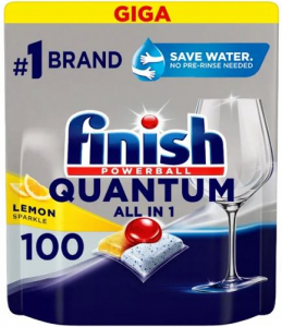 Finish Quantum All in 1 Lemon Sparkle mosogatógép tabletta 100db (5908252006465)