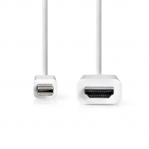 Nedis Mini DisplayPort - HDMI kábel 2m (CCGL37600WT20)