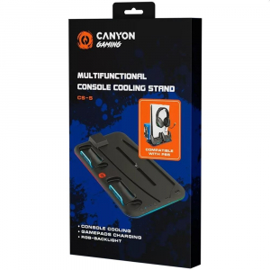 Canyon CND-CSPS5B PS5 multifunkcionális hűtő állvány fekete