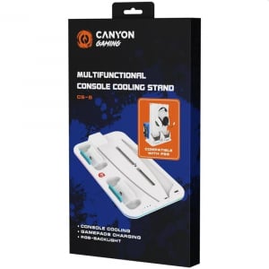 Canyon CND-CSPS5W PS5 multifunkcionális hűtő állvány fehér