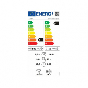 Candy RPW41496BWMBC-S elöltöltős mosó- és szárítógép fehér