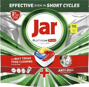 Jar Platinum Plus Anti-Dull Lemon mosogatógép tabletta 116db (8006540751435)