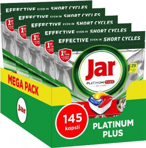 Jar Platinum Plus Lemon mosogatógép tabletta 145db (8006540751145)
